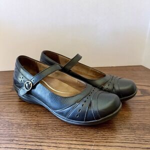 Dansko Mathilda Women's Black Leather Mary Jane Slip On shoes Size 40 US 9.5-10
